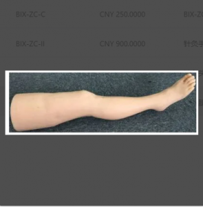 Acupuncture leg training model helps improve acupuncture skills