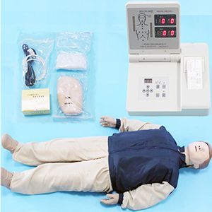 The operation process of a simple full-body CPR  simulation manikin